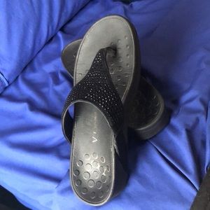 Vionics Naples Platform Flip Flops